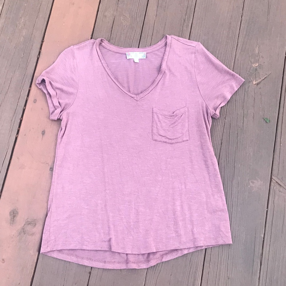 Pink rose top